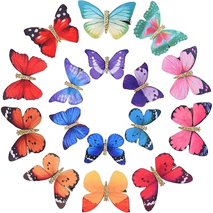 c*n様 POTETE butterfly clip pink✖️blue バタ c*n様 POTETE butterfly clip pink✖️blue バタ butterfly clip